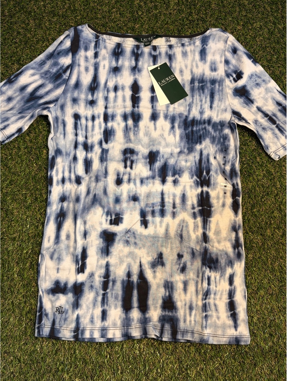 Lauren Ralph Lauren Tie-Dye Short Sleeve Shirt Medium
